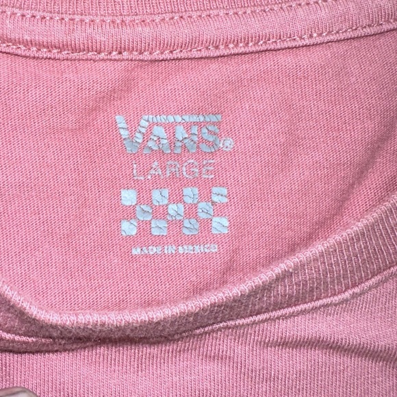 Vans “Off the Wall” Long Sleeve Tee — Dusty Rose (Size Large) - Picture 6 of 7